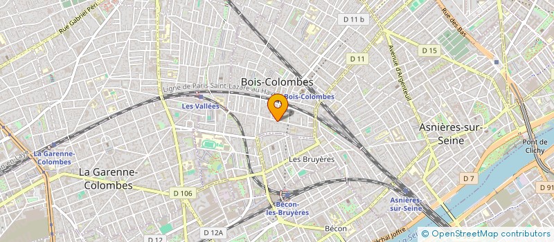 localisation de l'entreprise MONSIEUR SERGE GURDJIAN à BOIS-COLOMBES