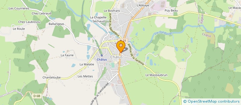 localisation de l'entreprise MONSIEUR SERGE HALO à CHALUS