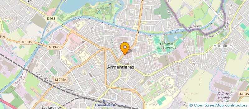 localisation de l'entreprise MONSIEUR SERGE HALSBERGHE  ARMENTIERES