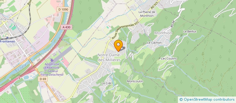 localisation de l'entreprise MONSIEUR SERGE HAM  BONVILLARD