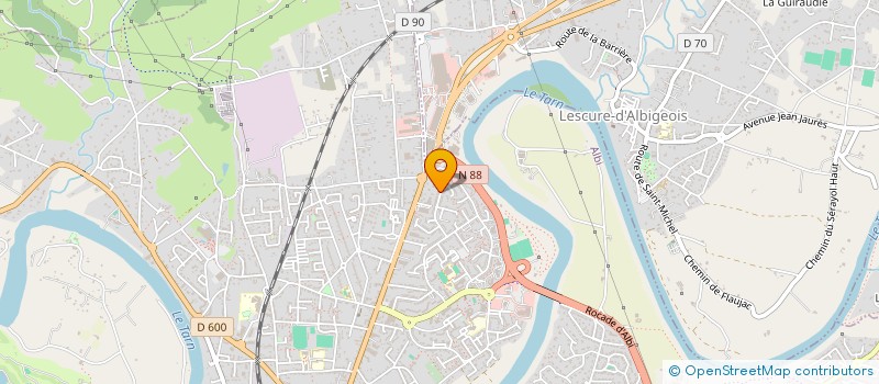 localisation de l'entreprise MONSIEUR SERGE HAMADET à ALBI