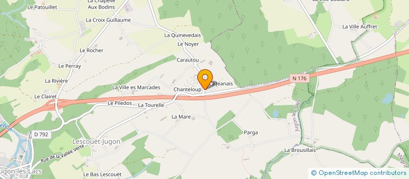 localisation de l'entreprise MONSIEUR SERGE HAQUIN  JUGON-LES-LACS