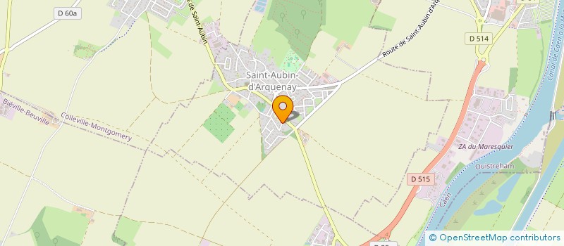 localisation de l'entreprise MONSIEUR SERGE HELIN  SAINT-AUBIN-D'ARQUENAY