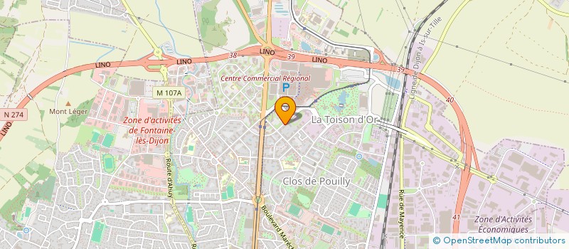 localisation de l'entreprise MONSIEUR SERGE HENRI EDME à DIJON