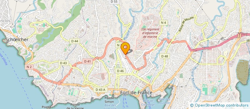 localisation de l'entreprise MONSIEUR SERGE HENRI LASCO  FORT-DE-FRANCE