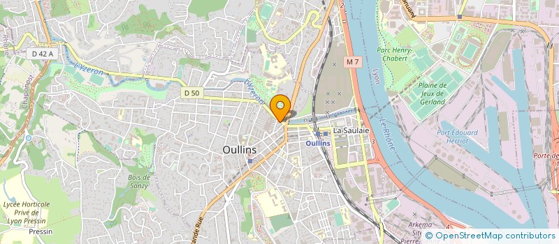 localisation de l'entreprise MONSIEUR SERGE HERNANDEZ  OULLINS-PIERRE-BENITE