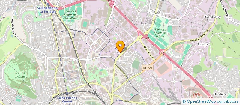 localisation de l'entreprise MONSIEUR SERGE HERZOG  SAINT-ETIENNE