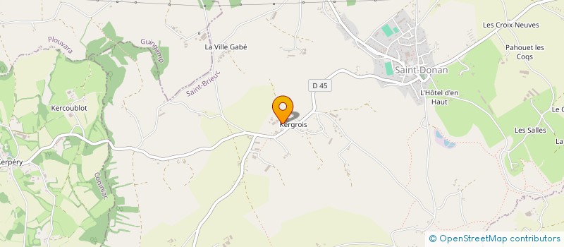 localisation de l'entreprise MONSIEUR SERGE HILLION  SAINT-DONAN