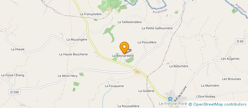 localisation de l'entreprise MONSIEUR SERGE HIVER  SOURDEVAL