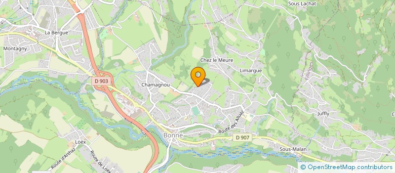 localisation de l'entreprise MONSIEUR SERGE HONNORAT  LA ROCHE-SUR-FORON