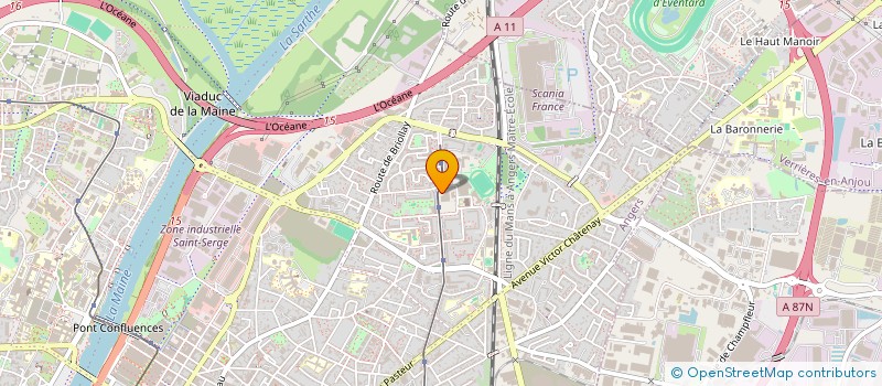 localisation de l'entreprise MONSIEUR SERGE HOT NDENGA à ANGERS