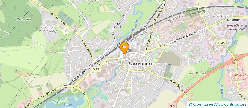 localisation de l'entreprise MONSIEUR SERGE HUGUENEL à SARREBOURG