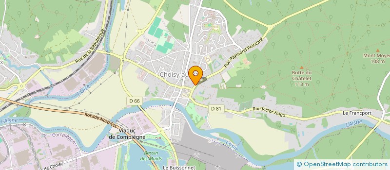 localisation de l'entreprise MONSIEUR SERGE HUILLON  CHOISY-AU-BAC