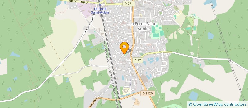 localisation de l'entreprise MONSIEUR SERGE HULIN à LA FERTE-SAINT-AUBIN