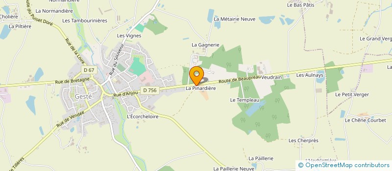 localisation de l'entreprise MONSIEUR SERGE HUMEAU à MONTREVAULT-SUR-EVRE