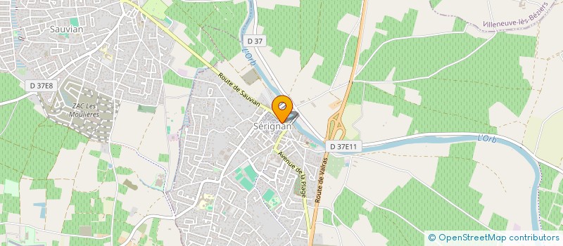 localisation de l'entreprise MONSIEUR SERGE IGOUNENC  SERIGNAN