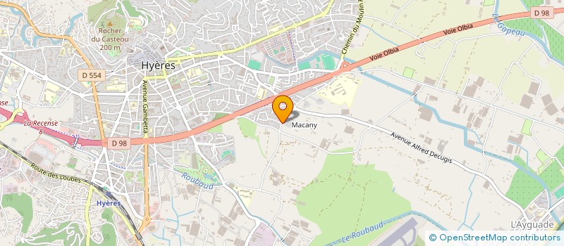 localisation de l'entreprise MONSIEUR SERGE ISOARDI  HYERES