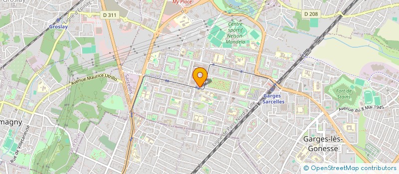 localisation de l'entreprise MONSIEUR SERGE ISRAEL à SARCELLES