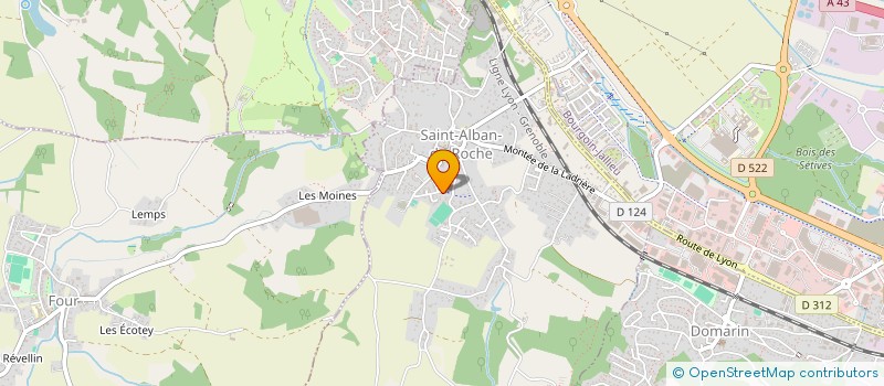 localisation de l'entreprise MONSIEUR SERGE JACQUIER  SAINT-ALBAN-DE-ROCHE