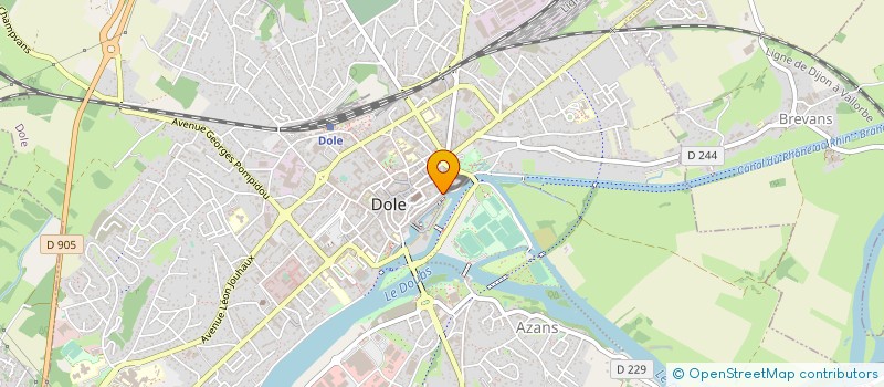 localisation de l'entreprise MONSIEUR SERGE JARDIN à DOLE