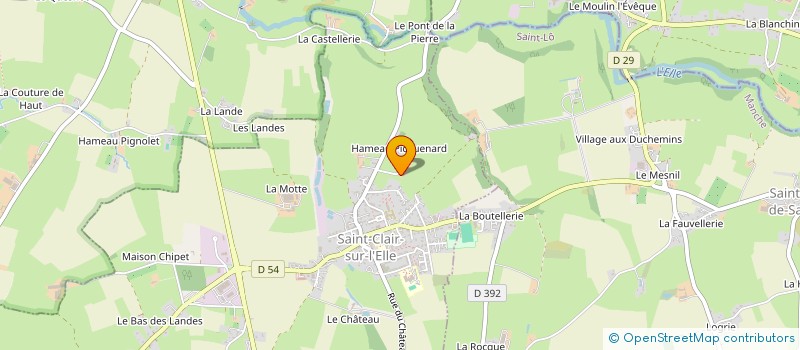 localisation de l'entreprise MONSIEUR SERGE JEANNE  SAINT-CLAIR-SUR-L'ELLE