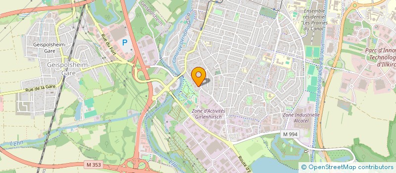 localisation de l'entreprise MONSIEUR SERGE JENNER  ILLKIRCH-GRAFFENSTADEN