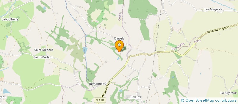 localisation de l'entreprise MONSIEUR SERGE JORAT  COURS