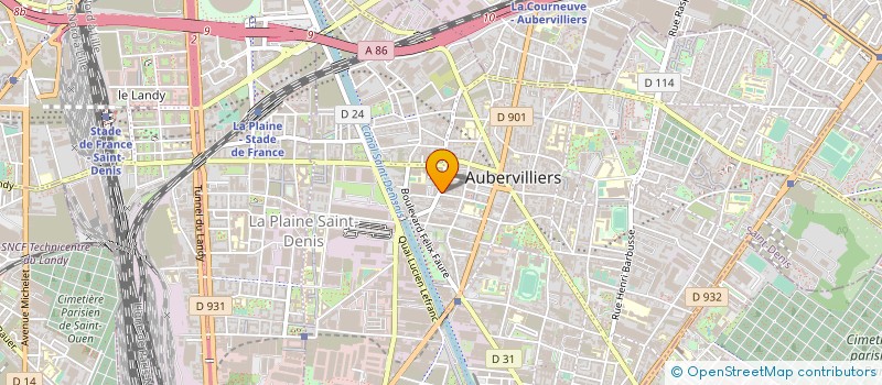 localisation de l'entreprise MONSIEUR SERGE KAKRE à AUBERVILLIERS