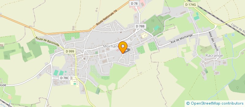 localisation de l'entreprise MONSIEUR SERGE KIENTZ  MORHANGE