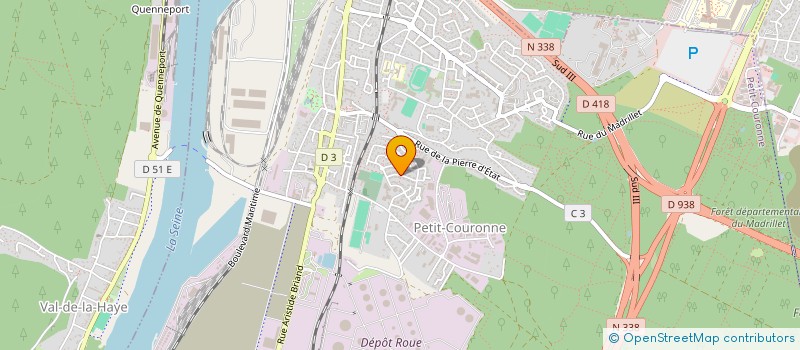 localisation de l'entreprise MONSIEUR SERGE KINKINA KANZA  PETIT-COURONNE