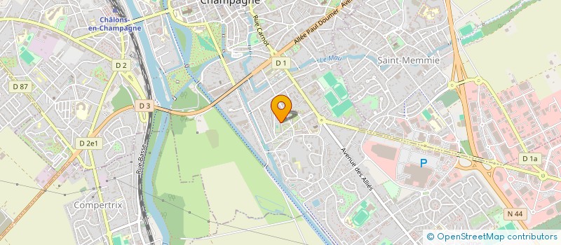 localisation de l'entreprise MONSIEUR SERGE KOTI NDAMBWE  CHALONS-EN-CHAMPAGNE