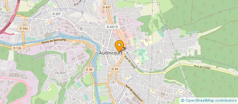 localisation de l'entreprise MONSIEUR SERGE KRAVEICHVILI  AUDINCOURT