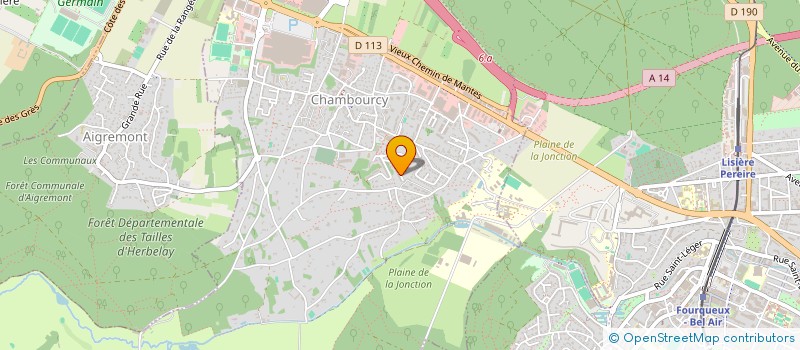 localisation de l'entreprise MONSIEUR SERGE LABARTHE SERGE GEORGES  CHAMBOURCY