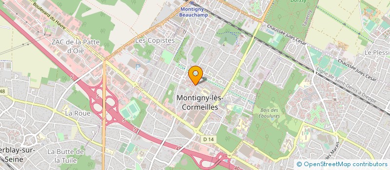 localisation de l'entreprise MONSIEUR SERGE LABONNE à MONTIGNY-LES-CORMEILLES