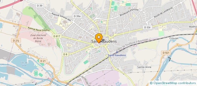 localisation de l'entreprise MONSIEUR SERGE LABORDE  SAINT-GAUDENS