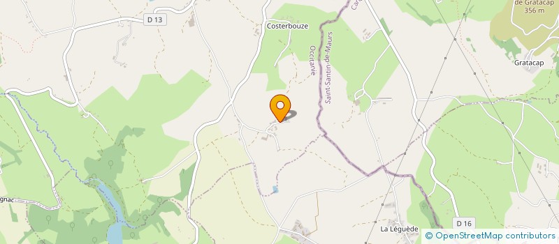 localisation de l'entreprise MONSIEUR SERGE LACOMBE  BAGNAC-SUR-CELE