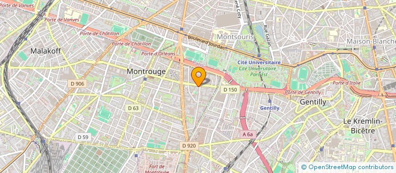 localisation de l'entreprise MONSIEUR SERGE LACOURT  MONTROUGE