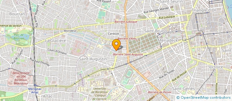 localisation de l'entreprise MONSIEUR SERGE LAFON à BORDEAUX