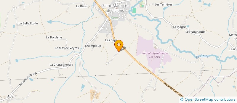 localisation de l'entreprise MONSIEUR SERGE LAFONT à SAINT-MAURICE-DES-LIONS