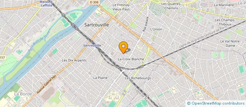 localisation de l'entreprise MONSIEUR SERGE LAGO  SARTROUVILLE