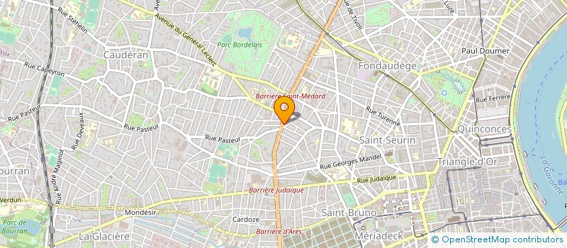 localisation de l'entreprise MONSIEUR SERGE LAGREE à BORDEAUX