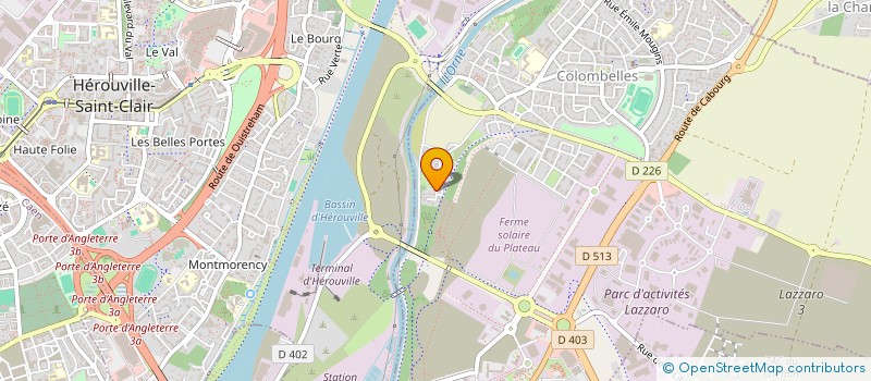 localisation de l'entreprise MONSIEUR SERGE LAHAYE  COLOMBELLES