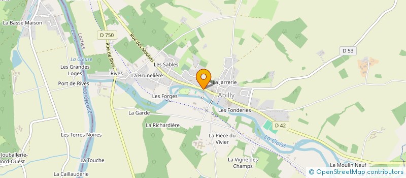 localisation de l'entreprise MONSIEUR SERGE LAMIRAULT  ABILLY