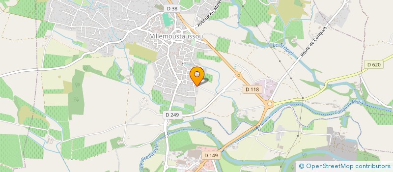localisation de l'entreprise MONSIEUR SERGE LANDUREAU à VILLEMOUSTAUSSOU