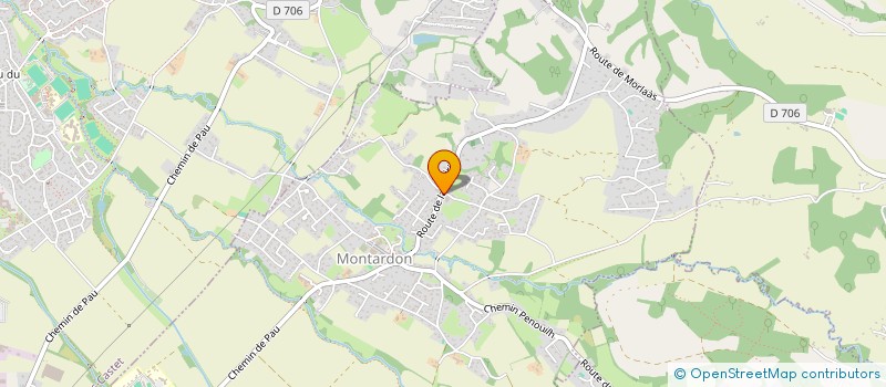 localisation de l'entreprise MONSIEUR SERGE LANNE-TOUYAGUE  MONTARDON