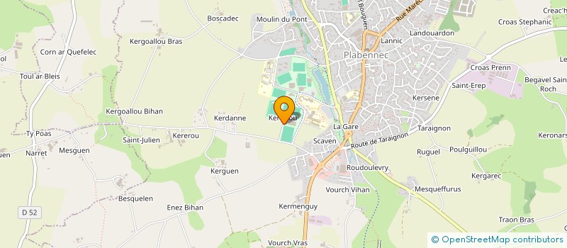localisation de l'entreprise MONSIEUR SERGE LANNUZEL  PLABENNEC