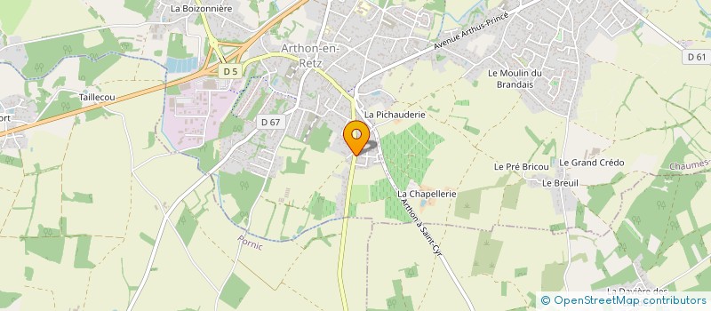 localisation de l'entreprise MONSIEUR SERGE LARBAIGT  CHAUMES-EN-RETZ