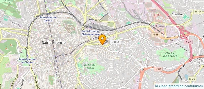 localisation de l'entreprise MONSIEUR SERGE LARDON à SAINT-ETIENNE