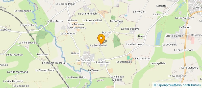 localisation de l'entreprise MONSIEUR SERGE LAUNAY  LA NOUAYE