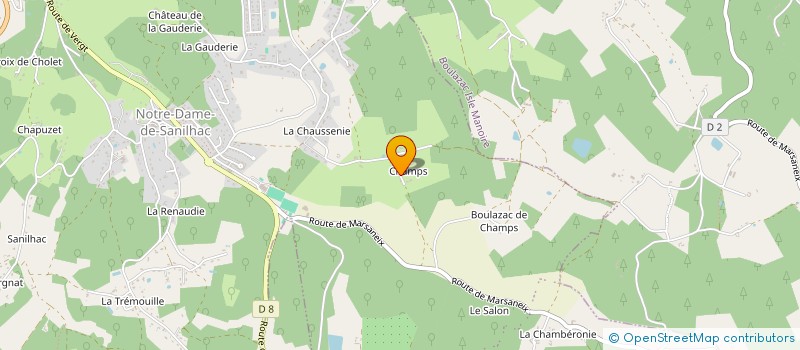 localisation de l'entreprise MONSIEUR SERGE LAVAUD  SANILHAC